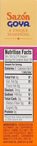 Goya Foods Saz  n, Seasoning With Coriander & Annatto, 3.52 Oz