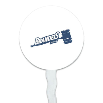 Brandeis University Secondary Logo Cupcake Picks Toppers Decoration Set Of 6