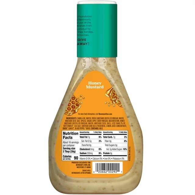 Newman'S Own Honey Mustard Dressing, 16-Ounce (Pack Of 3)