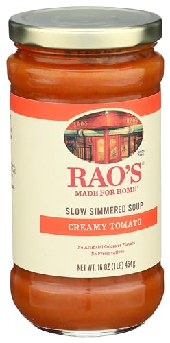 Raos Made for Home Creamy Tomato Soup  16oz  Traditional Italian Heat and Serve Soup  Made with enhanced Quality Ingredients
