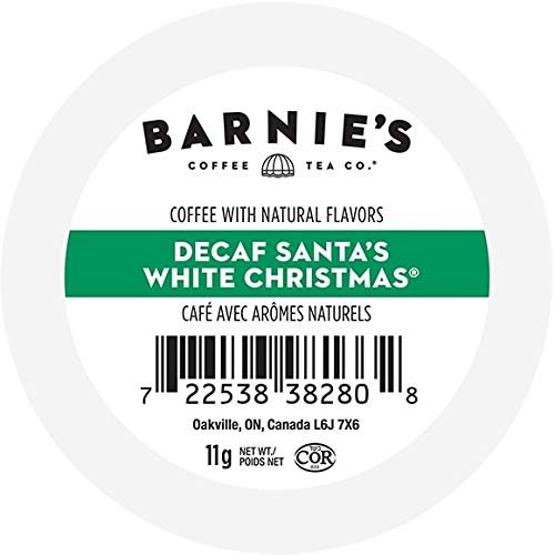 Barnie'S Coffee Decaf Santa'S White Christmas 24 Ct