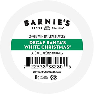 Barnie'S Coffee Decaf Santa'S White Christmas 24 Ct