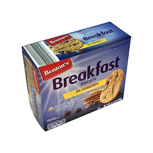 FCV Bentons Whole Grain Blueberry Energy Breakfast Biscuits - 2 Boxes (5 Packs)