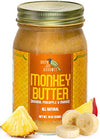Green Jay Gourmet Monkey Butter - All-Natural, Gluten-Free Banana Butter - Pineapple Spread With Bananas & Mango - Gourmet Fruit