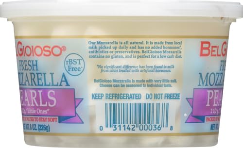 Belgioioso, Fresh Perline Mozzarella Cup, 8 oz