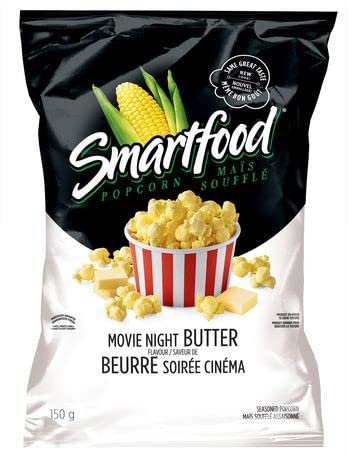 Frito Lay Smartfood Movie Night Butter Flavoured Popcorn 150g/5.3oz Imported from Canada