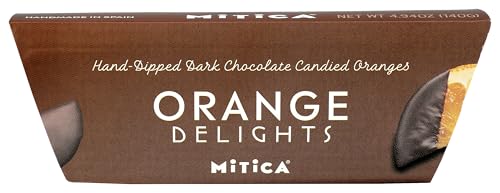 Mitica Chocolate Candied Oranges, 4.94 Ounce, Pack of 1, Sweet Snack Treat