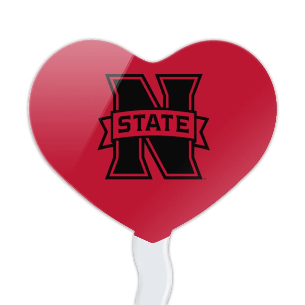 GRAPHICS & MORE Cupcake Picks Set of 6, Acrylic, Heart Design, One Size, Northwestern Oklahoma State University