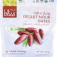 Fruit Bliss Organic Fruit Bliss Deglet Nour Pitted Dates - Soft & Juicy Organic, Dried & Pitted Deglet Nour Dates - Organic Frui