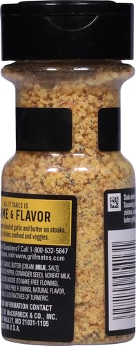 McCormick Grill Mates Garlic Butter Seasoning, 3.1 oz (Pack of 2)