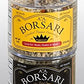 Borsari Seasoned Salt Combo - Multi-Use All Purpose Original And Cracked Pepper Seasonings - Gourmet Sea Salt Blends With Herbs