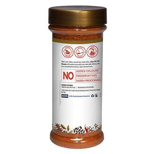 Keya Piri Piri Masala | Exotic Spices Blend For French Fries | An All Purpose Seasoning, Perfect For Pop Corn, Pasta, Fries | 15