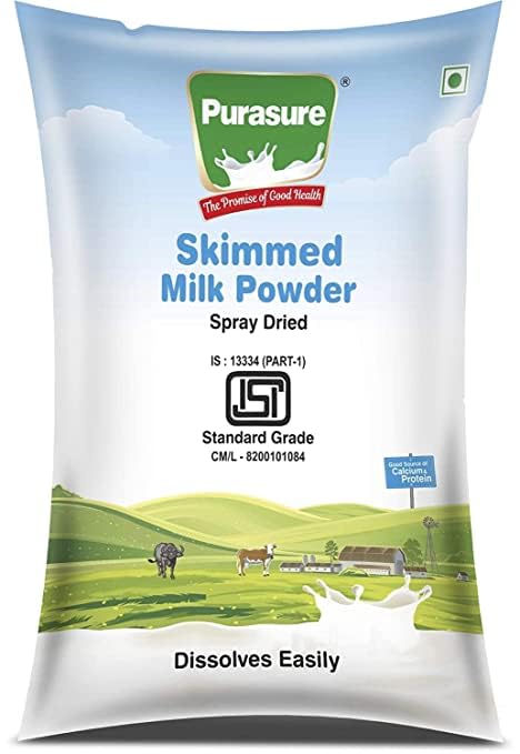 Purasure Skimmed Milk Powder, 1kg & 500gm Combo Pack