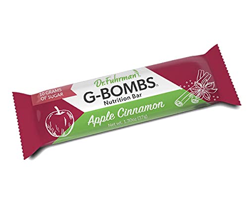 Dr. Fuhrman G- S Organic Nutrition Bar | Whole Food Plant-Based Snack | High Fiber | 37g per Bar | 12 Pack