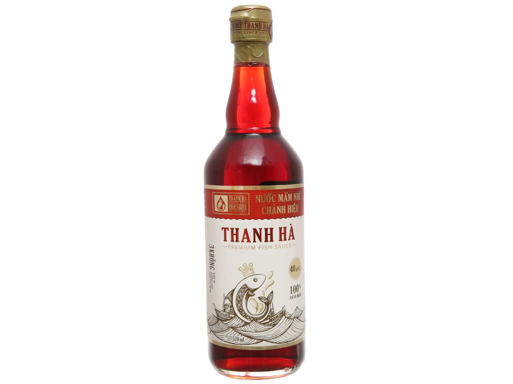 1 Pack - Thanh Ha Premium Fish Sause 40N - Nuoc Mam Thanh Ha 40N - 510ml per Bottle