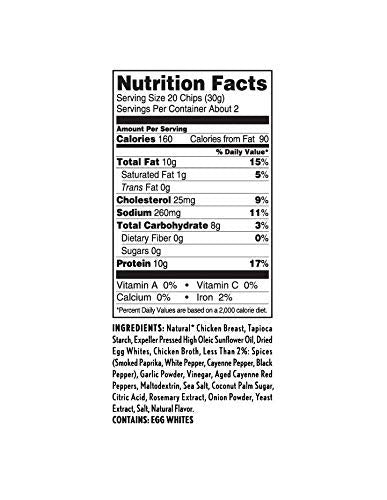 Wilde Nashville Hot Protein Chips, Thin And Crispy, High Protein, Keto Friendly, Made With Real Ingredients, 2.25Oz Bags (Pack O