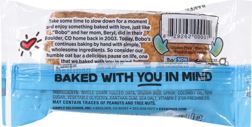 Bobo'S Oat Bars, Original, 3 Ounce