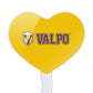 GRAPHICS & MORE Acrylic Cupcake Picks Toppers Set of 6 - Valparaiso University Secondary Logo Heart Decoration