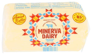 Minerva Dairy Butter Roll Amish Unsalted, 2 lb