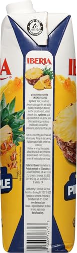 Iberia Pineapple Nectar, 33.8 Fl Oz, (Pack of 3)