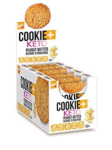 Bake City Keto Peanut Butter Cookies, 1oz (12 pack), Gluten Free, 0g Sugar, 1.5g Net Carbs, 5g Protein, Kosher