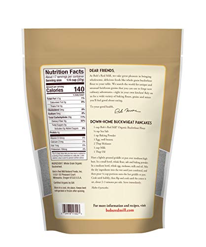 Bob'S Red Mill Organic Buckwheat Flour, 22-Ounce (Pack Of 4)