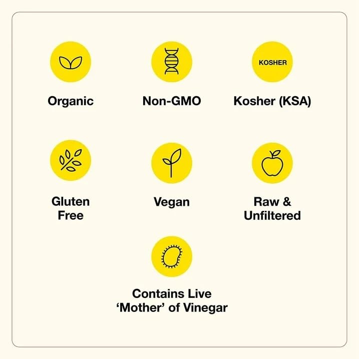 Bragg Organic Raw Apple Cider Vinegar, 16 Fl Oz, Pack of 1