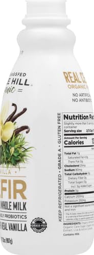 Maple Hill Crea mery, 100% Grass Fed Organic Kefir, Vanilla, oz 32 Ounce