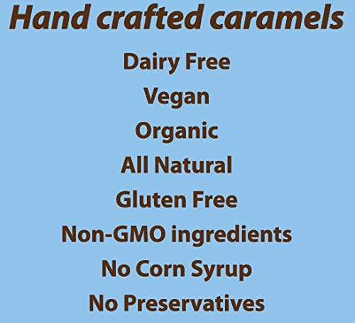 AvenueSweets Vegan Sea Salt Soft Caramels - Handcrafted Dairy Free - 2 x 5.2 oz Boxes - Individually Wrapped Treats