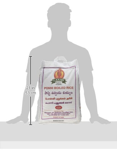 Laxmi Ponni Boiled Rice, 20 Pound