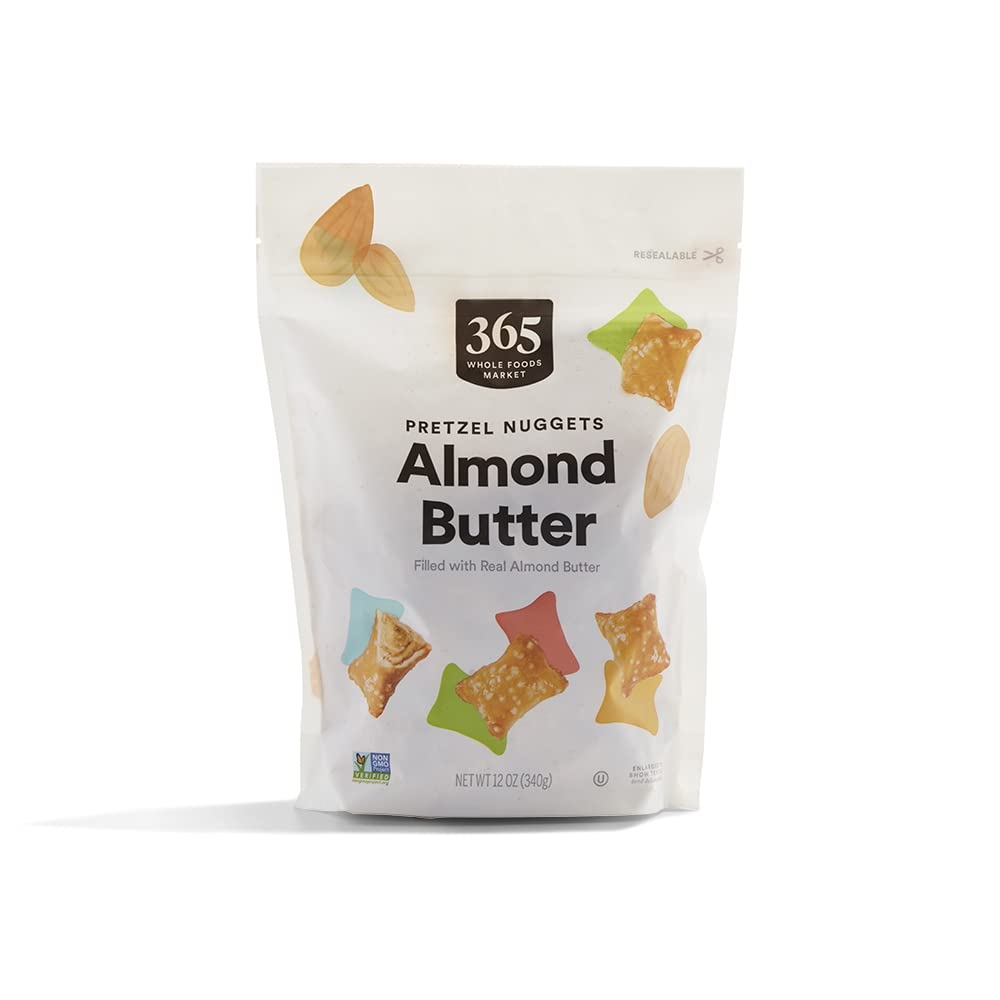365 By Whole Foods Market, Almond Butter Filled Pretzel Nuggets, 12 Ounce