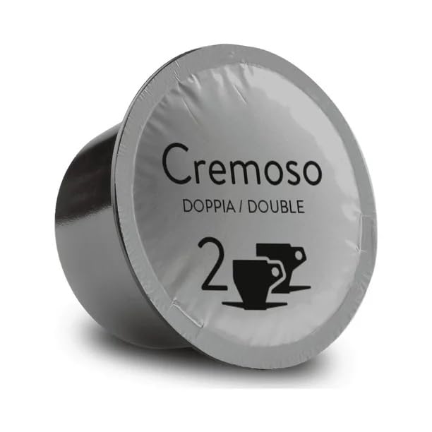 Bristot Double Espresso Capsules – Medium Roast, Intense & Creamy – 50 Count – Compatible with Lavazza Blue Machines