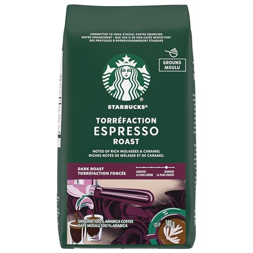Espresso Roast Ground Coffee, 340G/12 Oz
