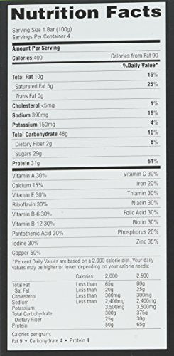 Met-Rx Big 100 Protein Bar, Meal Replacement, 30G Protein, Gluten Free, Crispy Apple Pie, 3.52 Oz. Ea, 8 Count (Packaging May Vary)