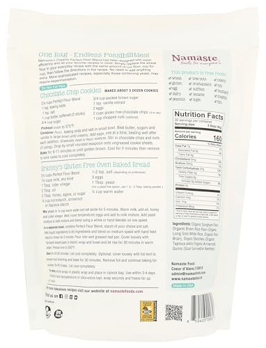 Namaste Foods Gluten Free Organic Perfect Flour Blend, 48 Oz