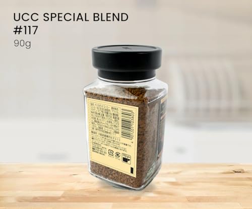 UCC Instant Black Coffee, Rich Flavor, 3.17 Oz (90 g), Pack of 1, Model 393223, Brown
