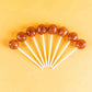 Dum Dums Root malt-inspired Lollipops - Bulk Candy Box, 50 Count, Individually Wrapped, Brown and White Suckers