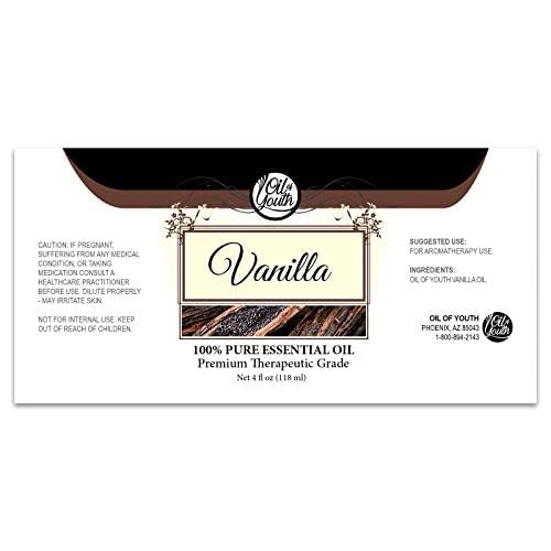 Oil Of Youth Essential Oils 4Oz - Vanilla Essential Oil - 4 Fluid Ounces