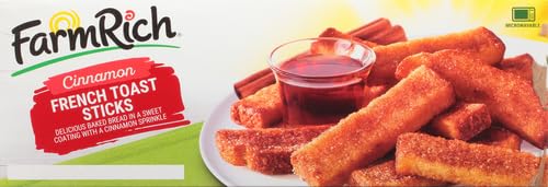 Farm Rich Cinnamon French Toast Sticks Sprinkled With Cinnamon, Easy Breakfast, 48 oz