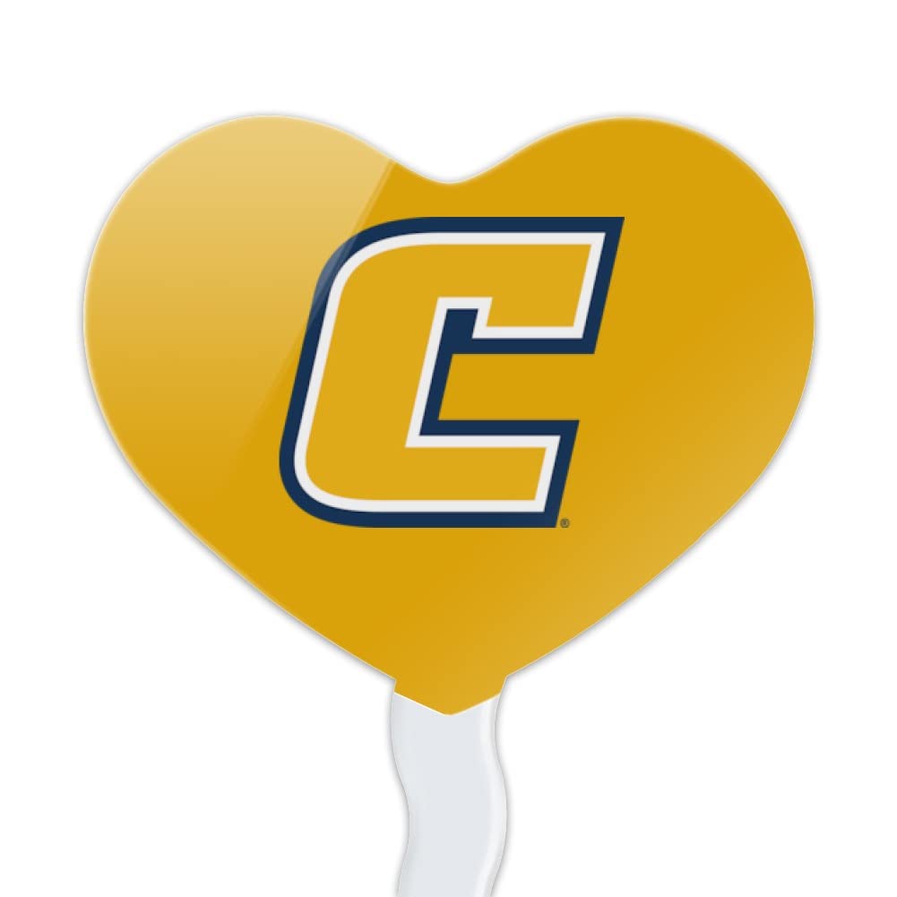 GRAPHICS & MORE Cupcake Picks Set of 6, Acrylic, University of Tennessee at Chattanooga, Model CUPCAKE.HEART.CLCUTC.Z007747