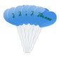 GRAPHICS & MORE Cupcake Toppers Set of 6, Acrylic, Tulane University Heart Design, One Size