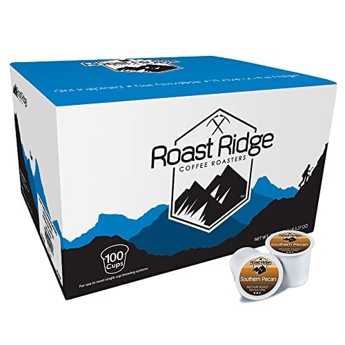 Roast Ridge Single Serve Coffee Pods for Keurig, Southern Pecan, Medium Roast, 100 Count