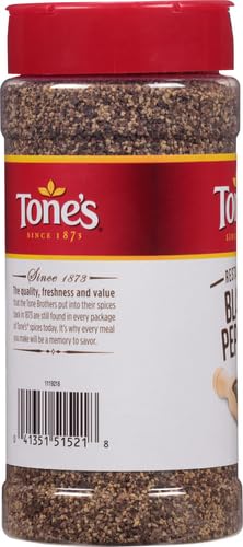 Tone'S Restaurant Black Pepper, 8.00 Ounce
