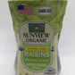 Sunview Organic Green Raisins - 3 15 Oz. Canisters