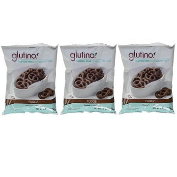 Glutino Fudge Covered Pretzels - Gluten Free, 5.5-Ounce Bag (Pack Of 3)
