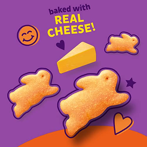 AnnieS Organic Cheddar Bunnies Snack Crackers, Extra Cheesy, Baked With Real Cheese, 7.5 Oz.
