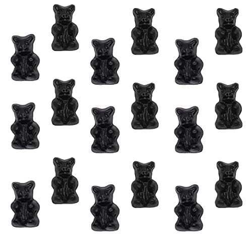 LYZAS SWEETS &   Sugar Free Black Licorice Bears - 2.2 LB Bulk Bag