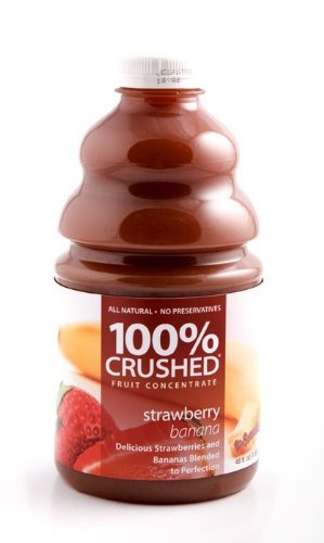Dr Smoothie Strawberry Banana 100% Crushed Fruit Smoothie Concentrate (46oz bottle) by Dr Smoothie
