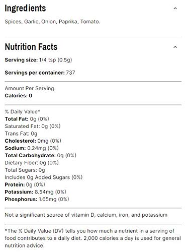 Spiceology Pizza Pie Salt Free Seasoning, 13 oz - Ideal for Fries, Pork, Chicken, Beef, Pizza, Bread, Chili, Mac n Cheese