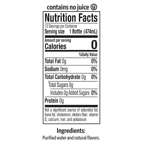 Hint Water White Variety, 3 Bottles Each Of: Watermelon, Blackberry, Blueberry Lemon, And Strawberry Lemon. Flavored Water With Zero Calories, Zero Sugar, And Zero Sweeteners, 16 Fl Oz (Pack Of 12)